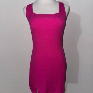 Popilush Built-In Shapewear Wide Straps Mini Lounge Dress - PINK - XXL